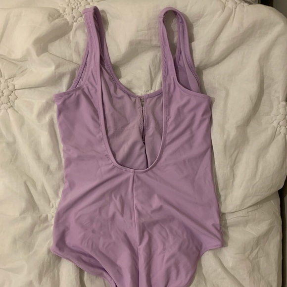 Lavender scoop back one piece bathing suit - Picture 2 of 2